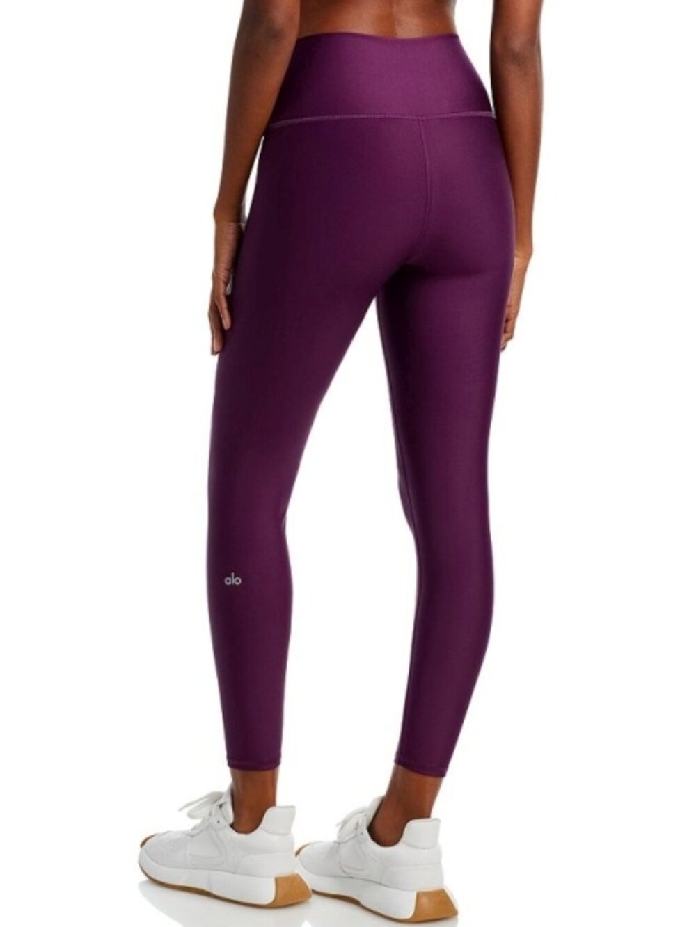 Alo 7/8 High-Waist Airlift Leggings Dark Plum Purple Hi-Rise Waisted Skinny Pant - Picture 5 of 10